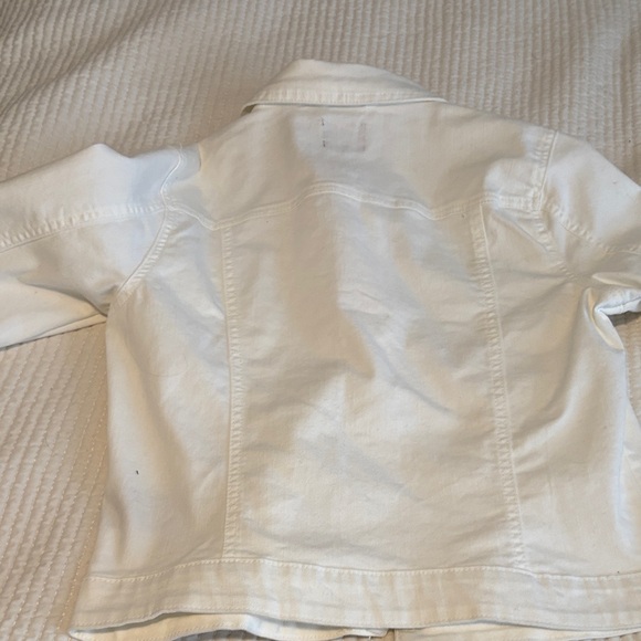 Curve Appeal White Denim Jacket Size M - Picture 6 of 6